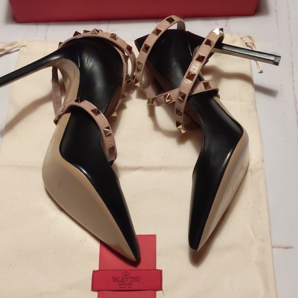 🆕 VALENTINO GARAVANI Rockstud Studwrap Pumps - Picture 7 of 13